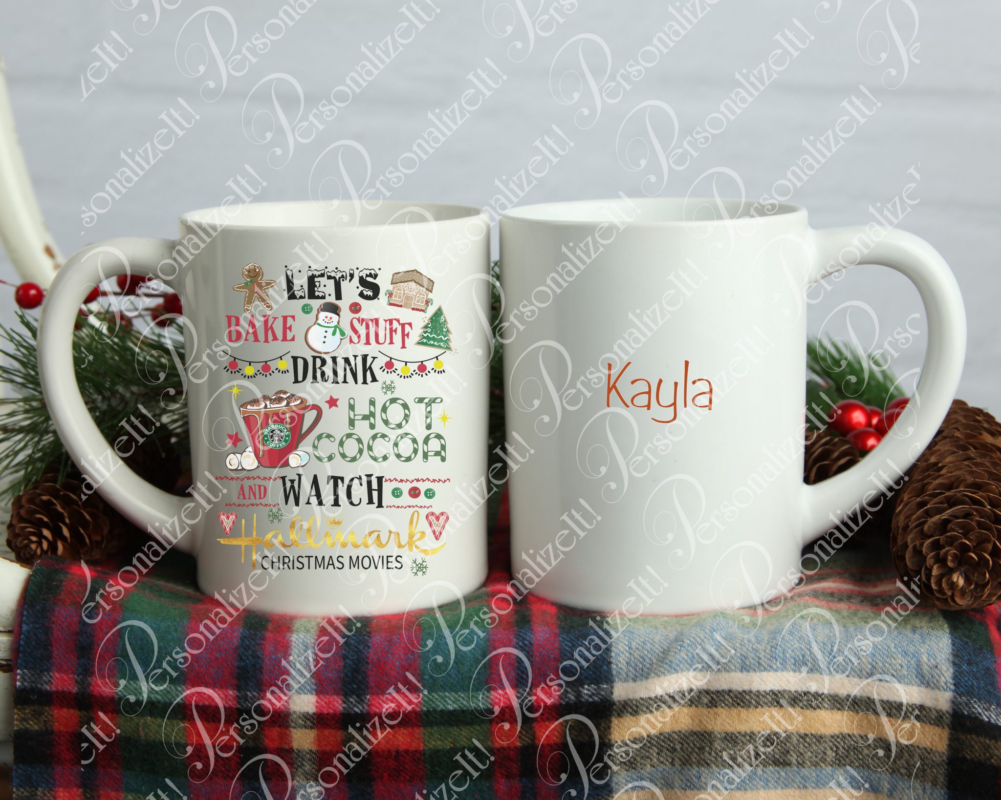 Let's Bake Cookies & Watch Hallmark Movies Coffee Mug - Personalized ...