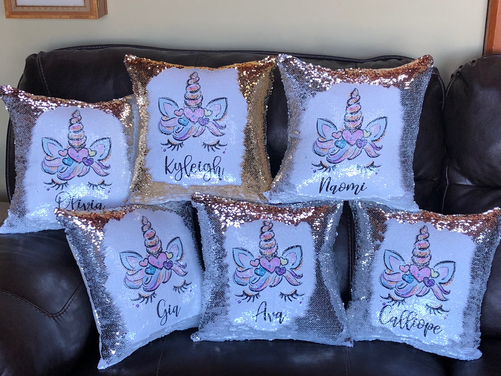 Custom Magic Sequins Pillow Photo Pillowcase | Gifts | Custom Photo Gifts | Magic Pillows